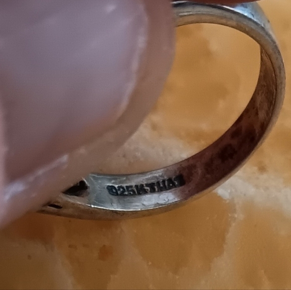 925 Thai Silver Turquoise Heart Ring - Picture 2 of 10